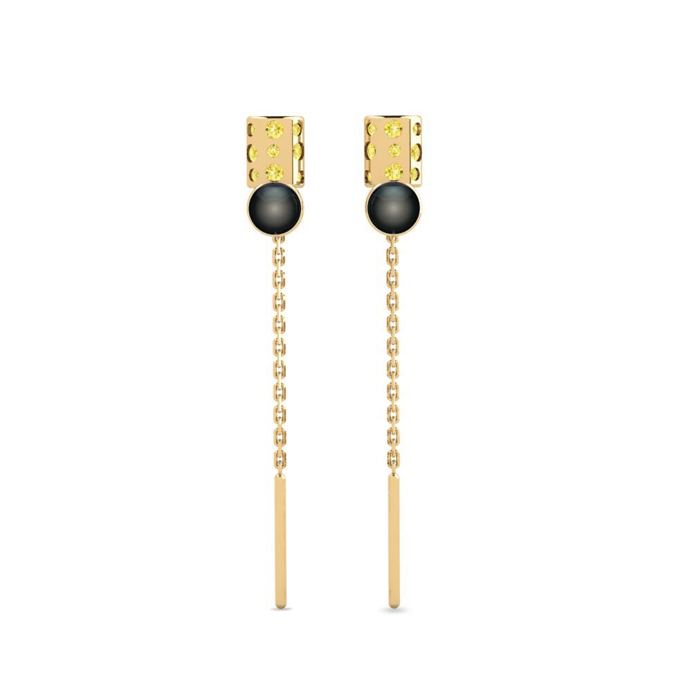 Yellow Sapphire Women's Earring Trefriw