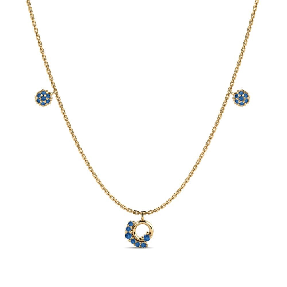 Circonita Azul Oscuro Collar de Mujer Ucayali