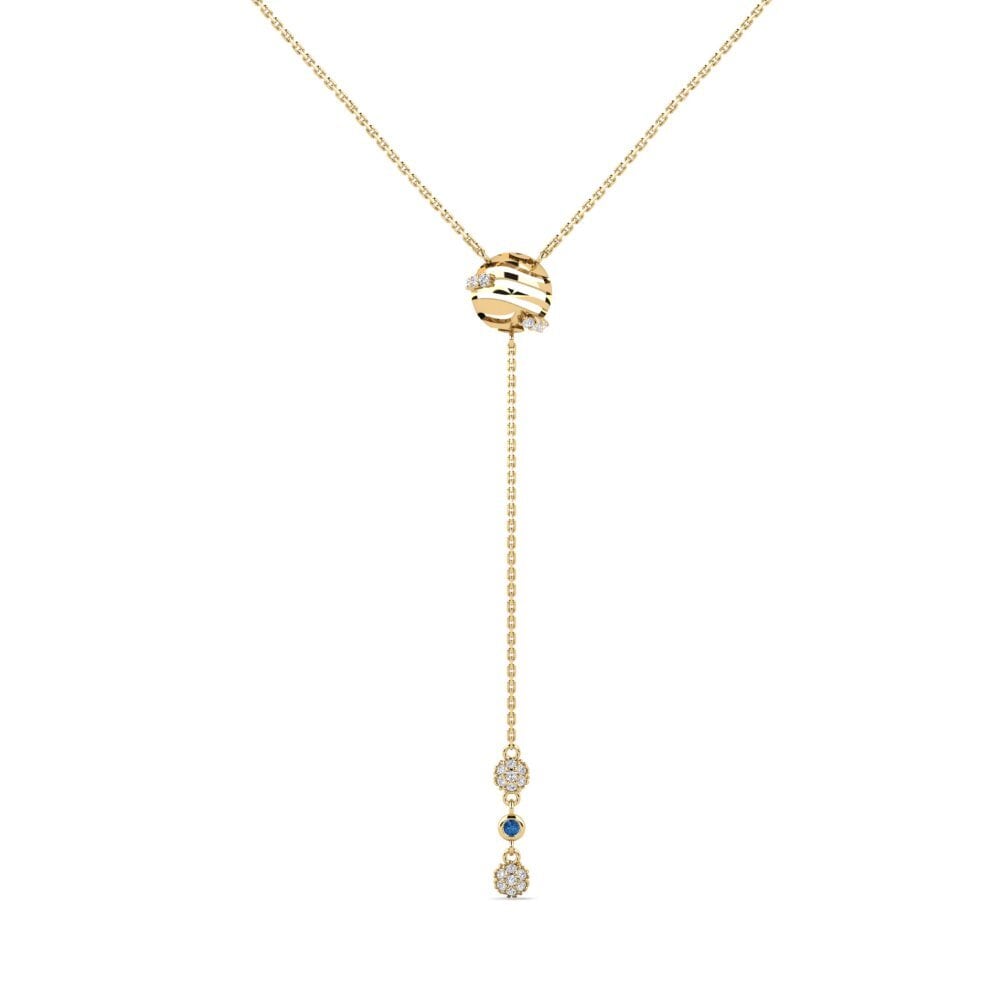 Dark Blue Zirconia Women's Necklace Urubamba
