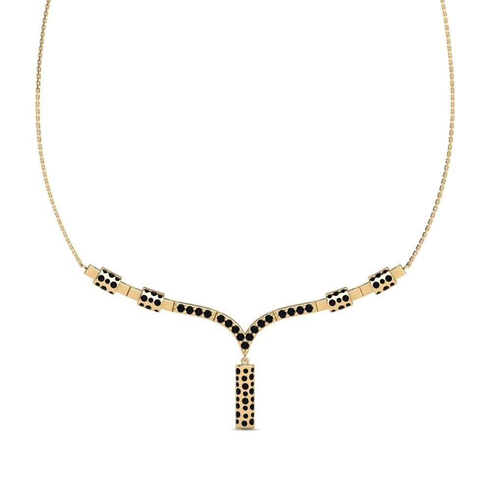 Black Onyx Women's Necklace Ustka