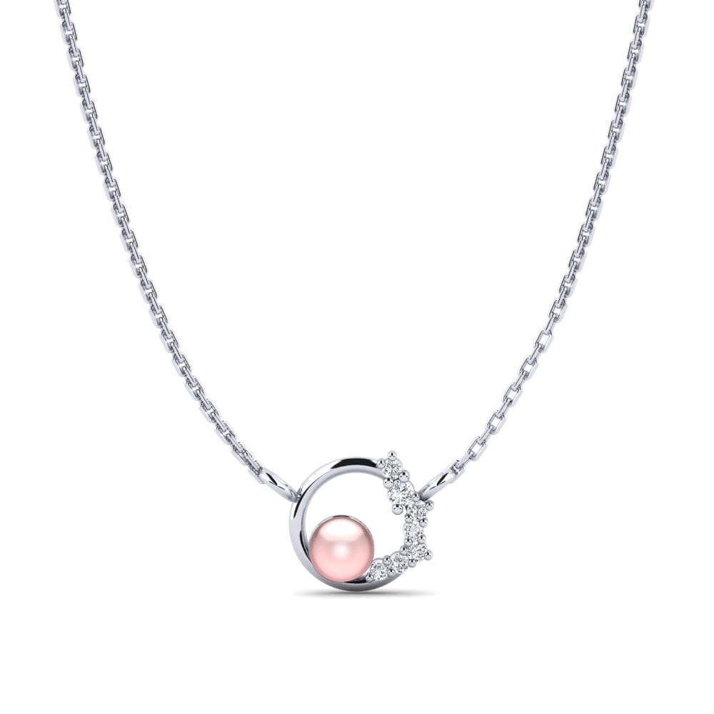 9ct White Gold Women's Necklace Veruleika