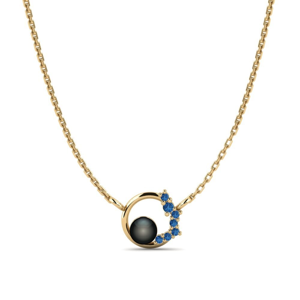 Dark Blue Zirconia Women's Necklace Veruleika