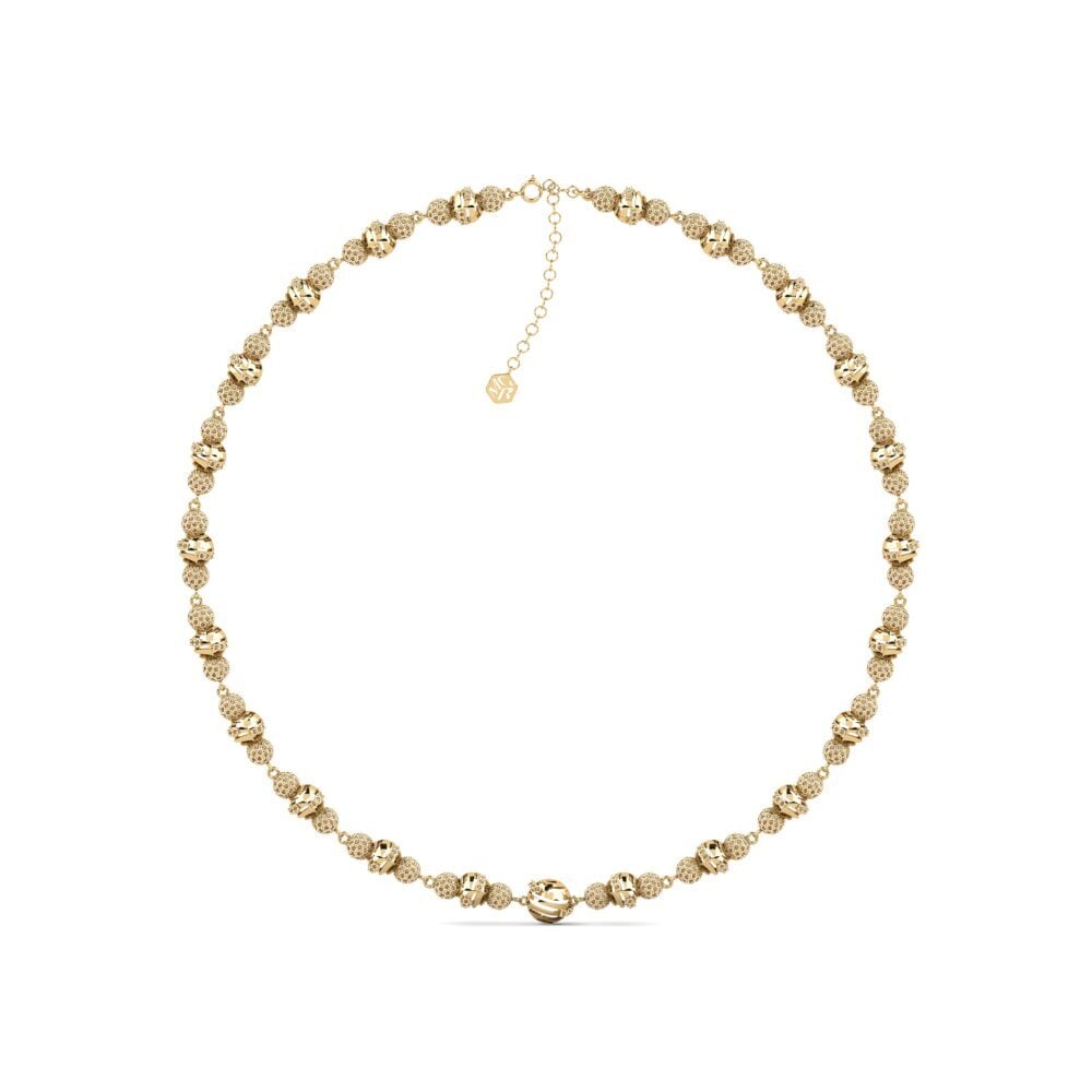 Diamant Brun Collier Virkelig