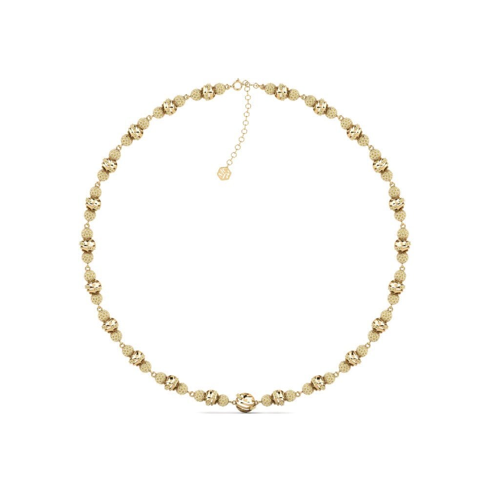 Diamante Amarillo Collar Virkelig