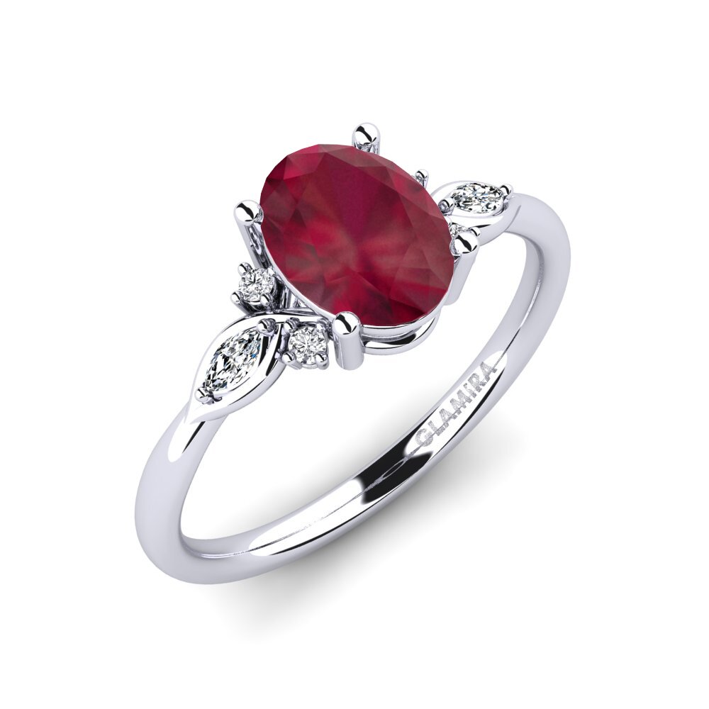 Yakut Kadın Yüzük Gisu - Oval 1.09 crt