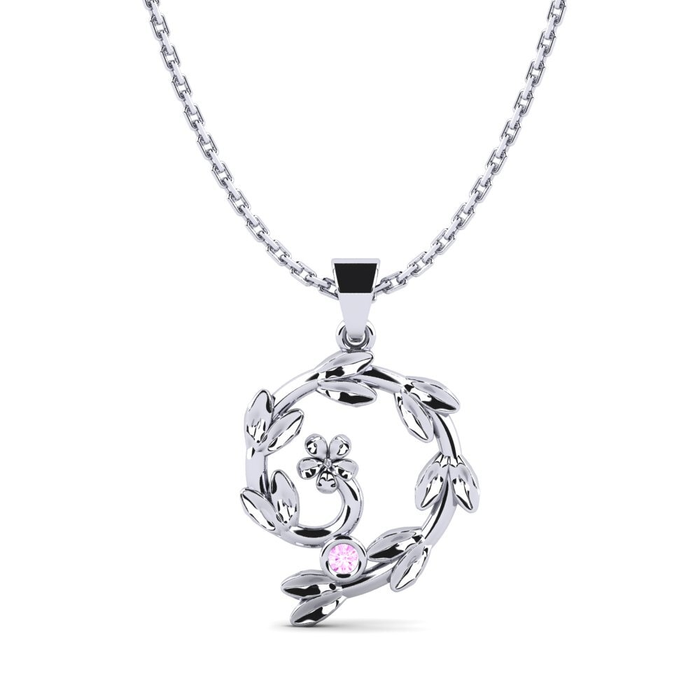Zafiro Rosado Colgante de Mujer Abetyl