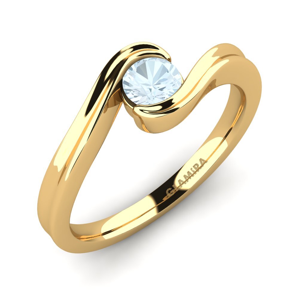 Aquamarine Engagement Ring Adele