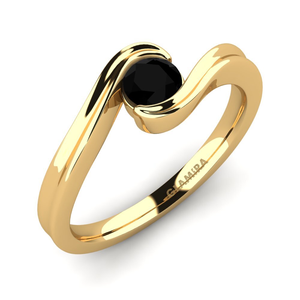 Zwarte Diamant Verlovingsring Adele