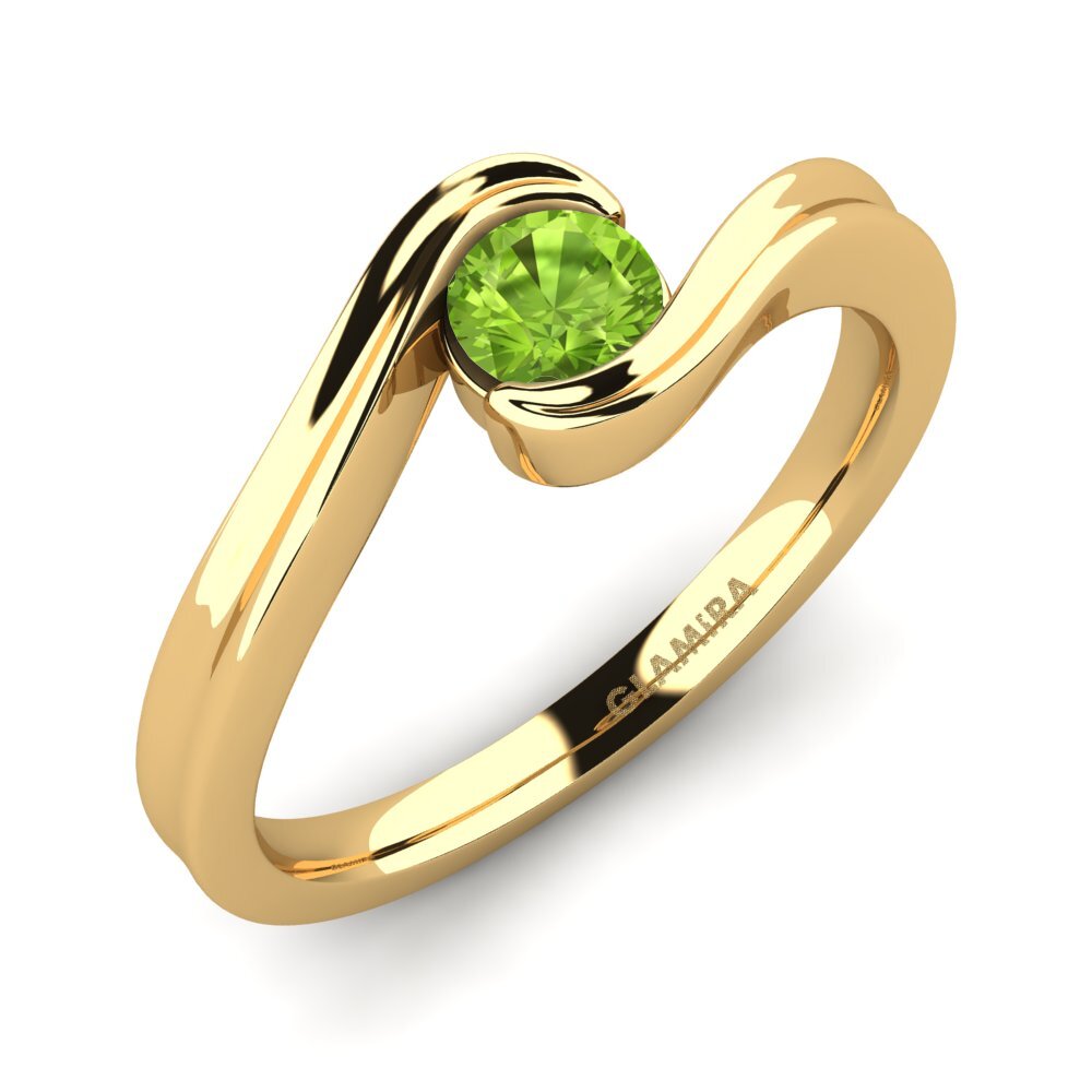 Peridot Engagement Ring Adele