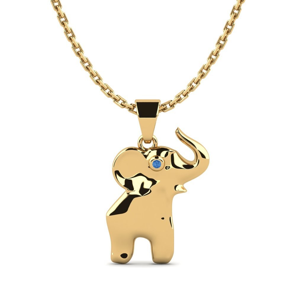 Dark Blue Zirconia Women's Pendant Aderire