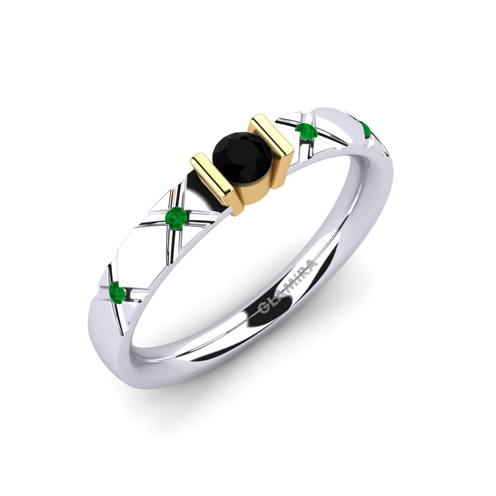 14ct White / Yellow Gold Engagement Ring Alidia