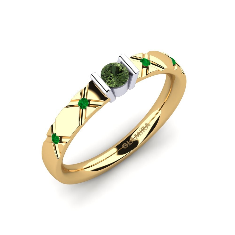 14ct Yellow & White Gold Engagement Ring Alidia