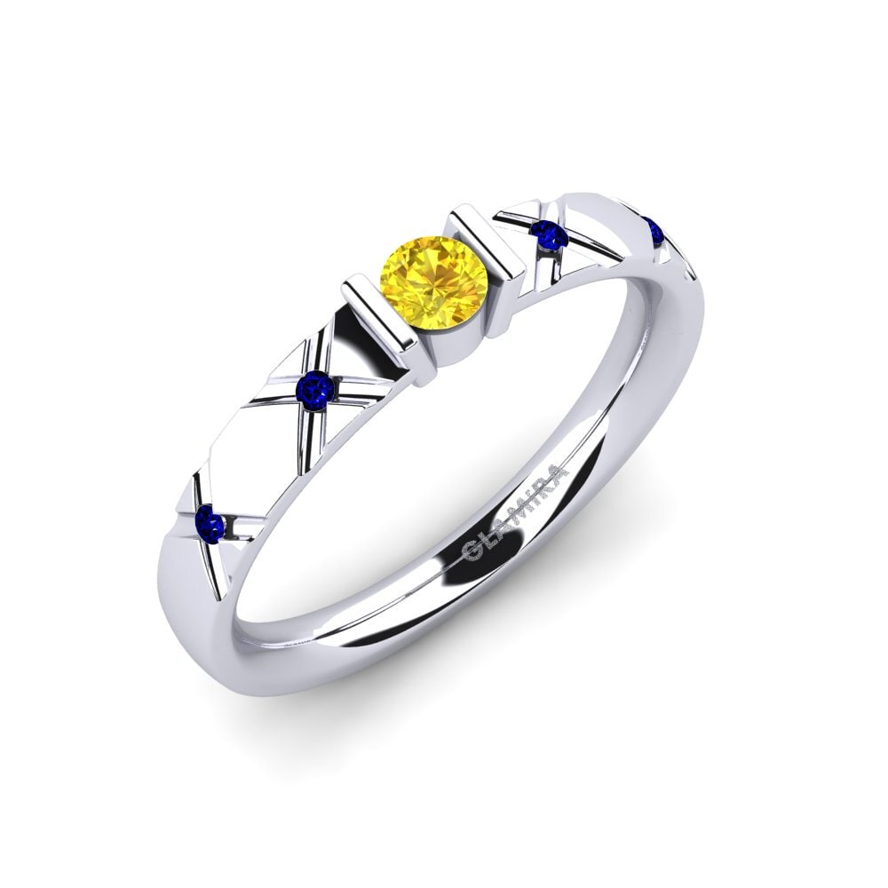 Yellow Sapphire Engagement Ring Alidia