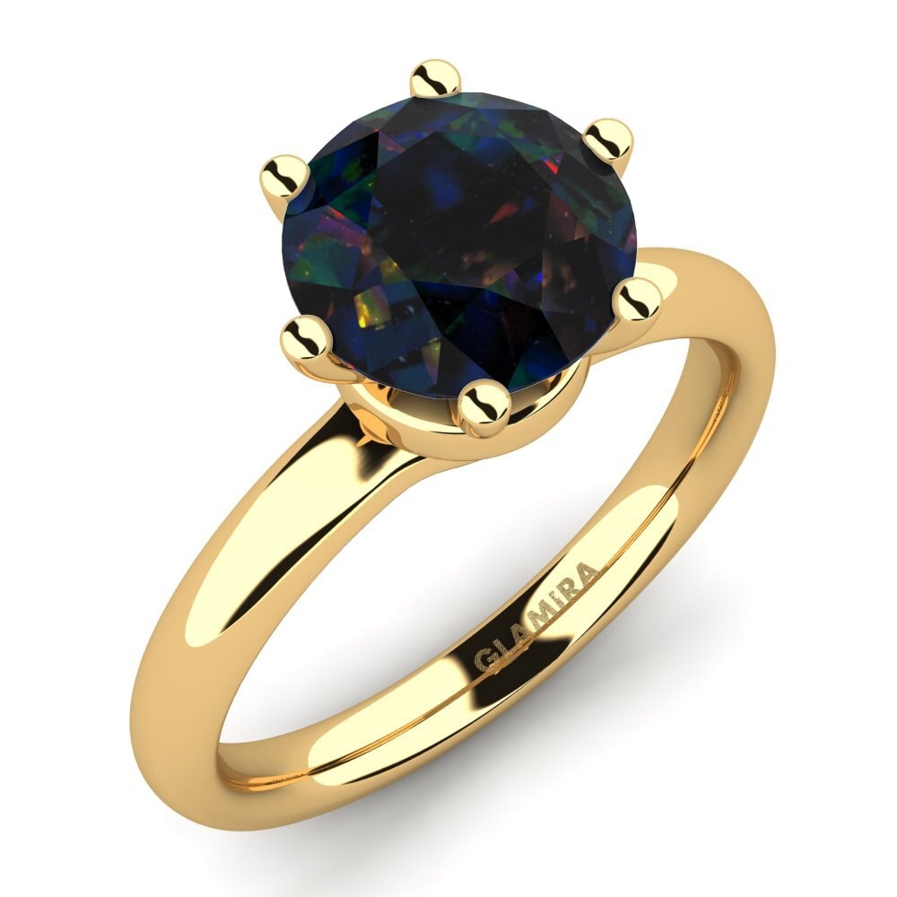 Black Opal Engagement Ring Almira 2.0 crt