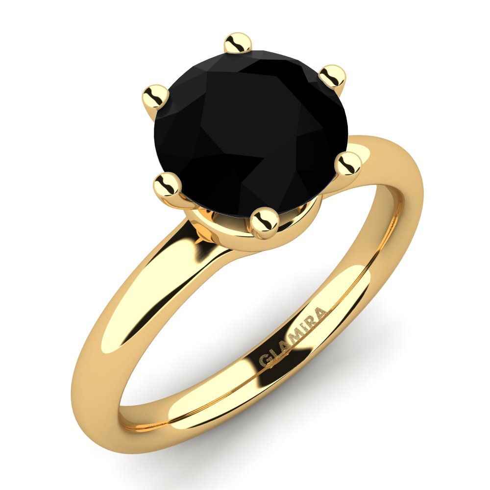 Black Diamond Engagement Ring Almira 2.0 crt