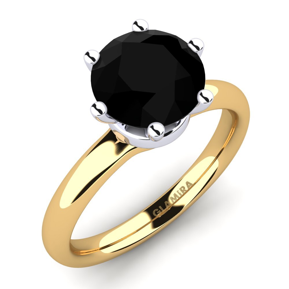 14ct Yellow & White Gold Engagement Ring Almira 2.0 crt