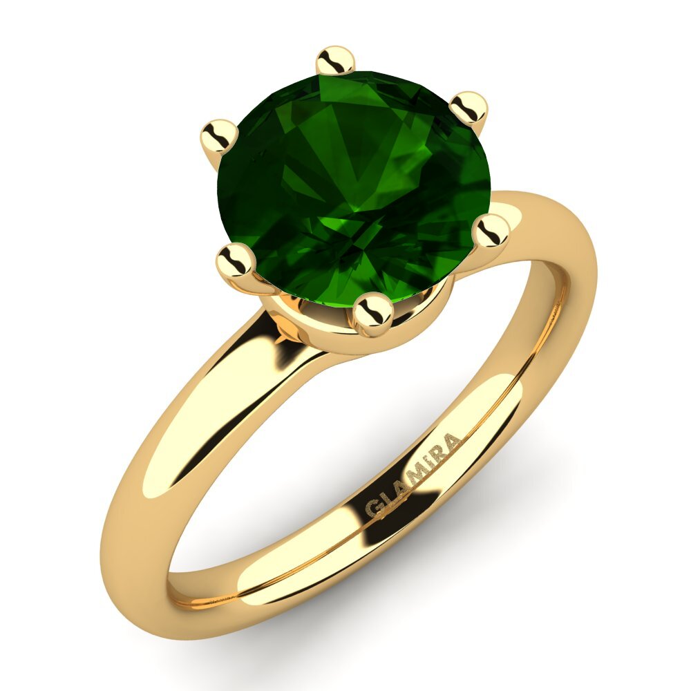 Green Tourmaline Engagement Ring Almira 2.0 crt