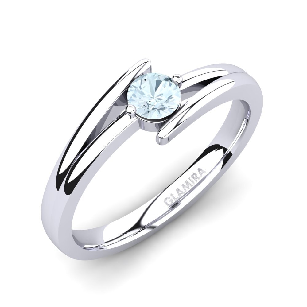 Aquamarine Engagement Ring Amalia 0.25 crt