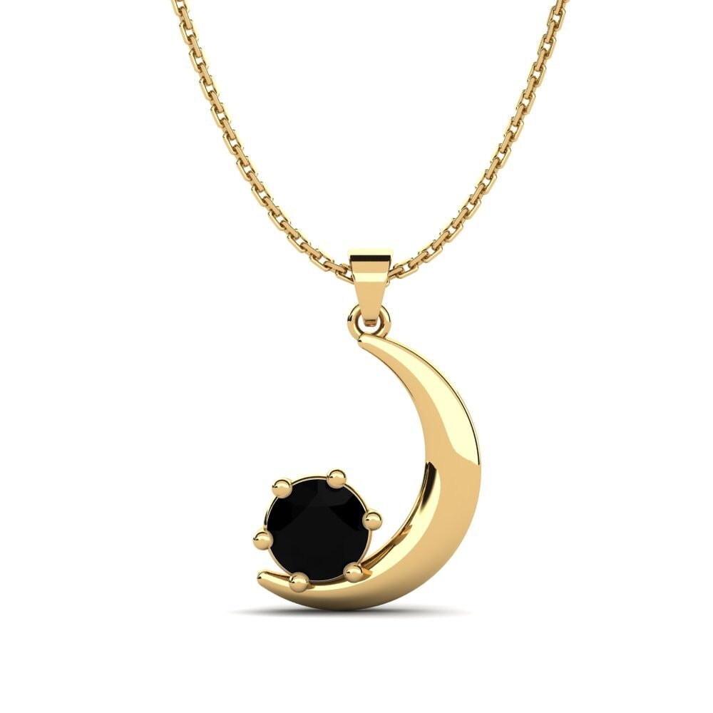 Zafiro negro Colgante de Mujer Anchalie