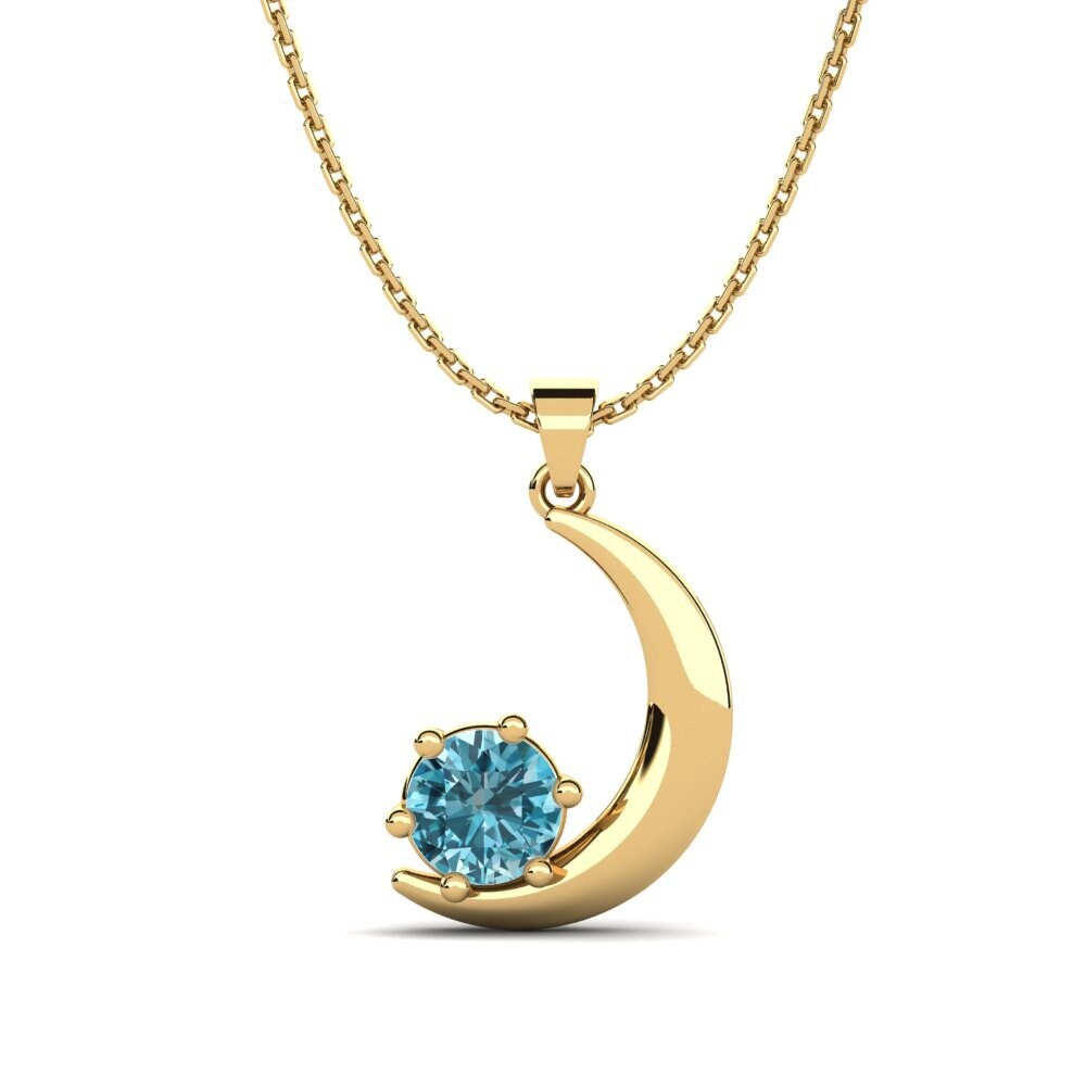Blue Zircon Women's Pendant Anchalie
