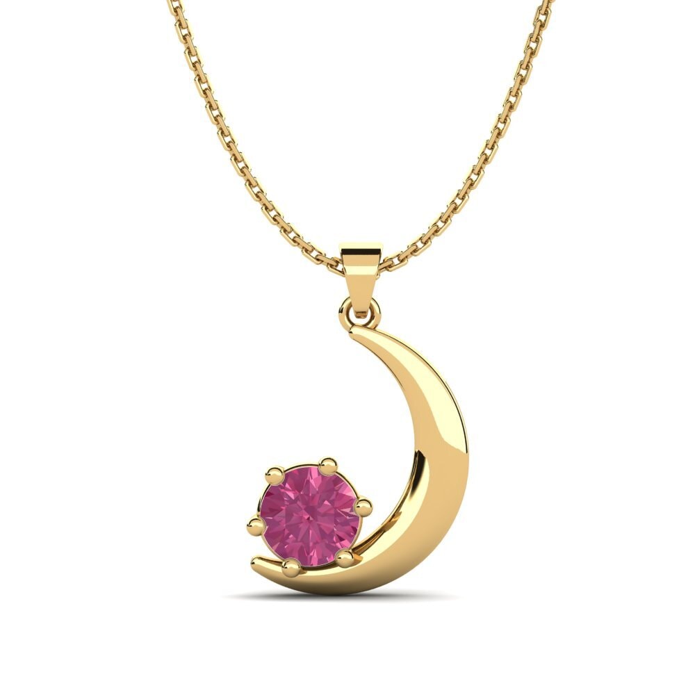 Turmalina rosa Colgante de Mujer Anchalie
