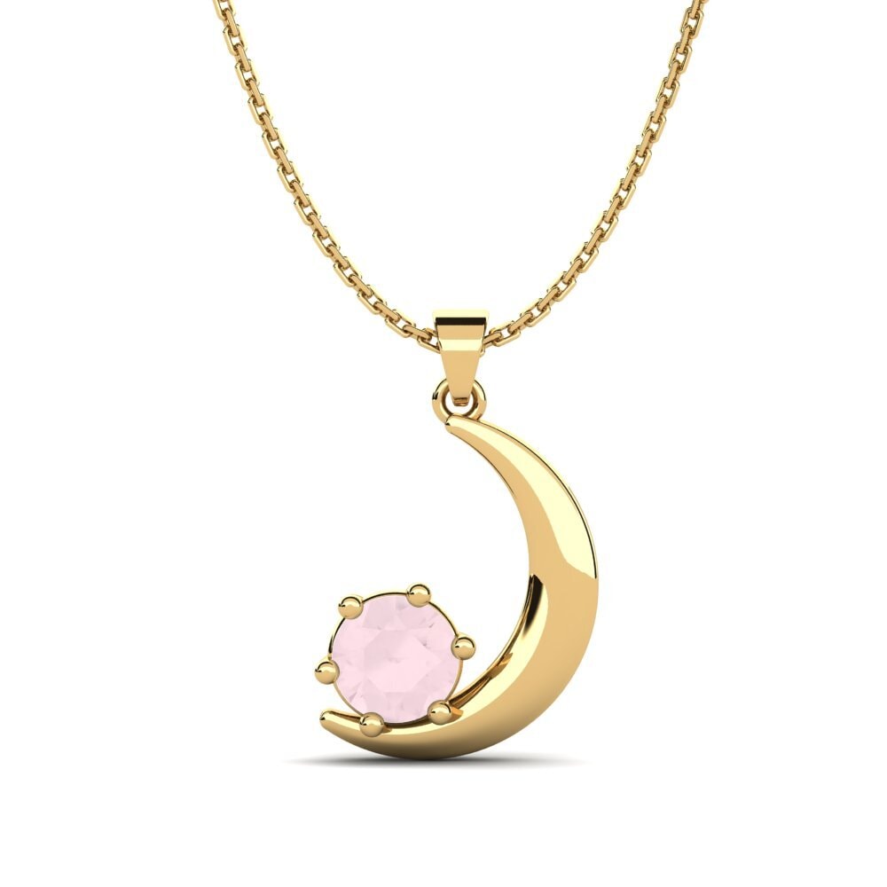 Cuarzo rosa Colgante de Mujer Anchalie