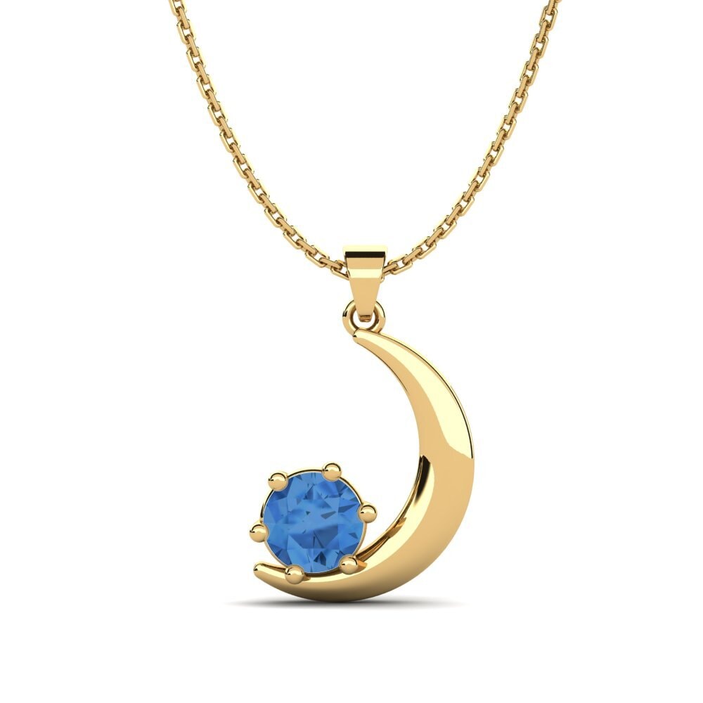 Dark Blue Zirconia Women's Pendant Anchalie