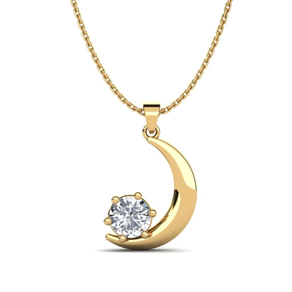 White Zircon Women's Pendant Anchalie