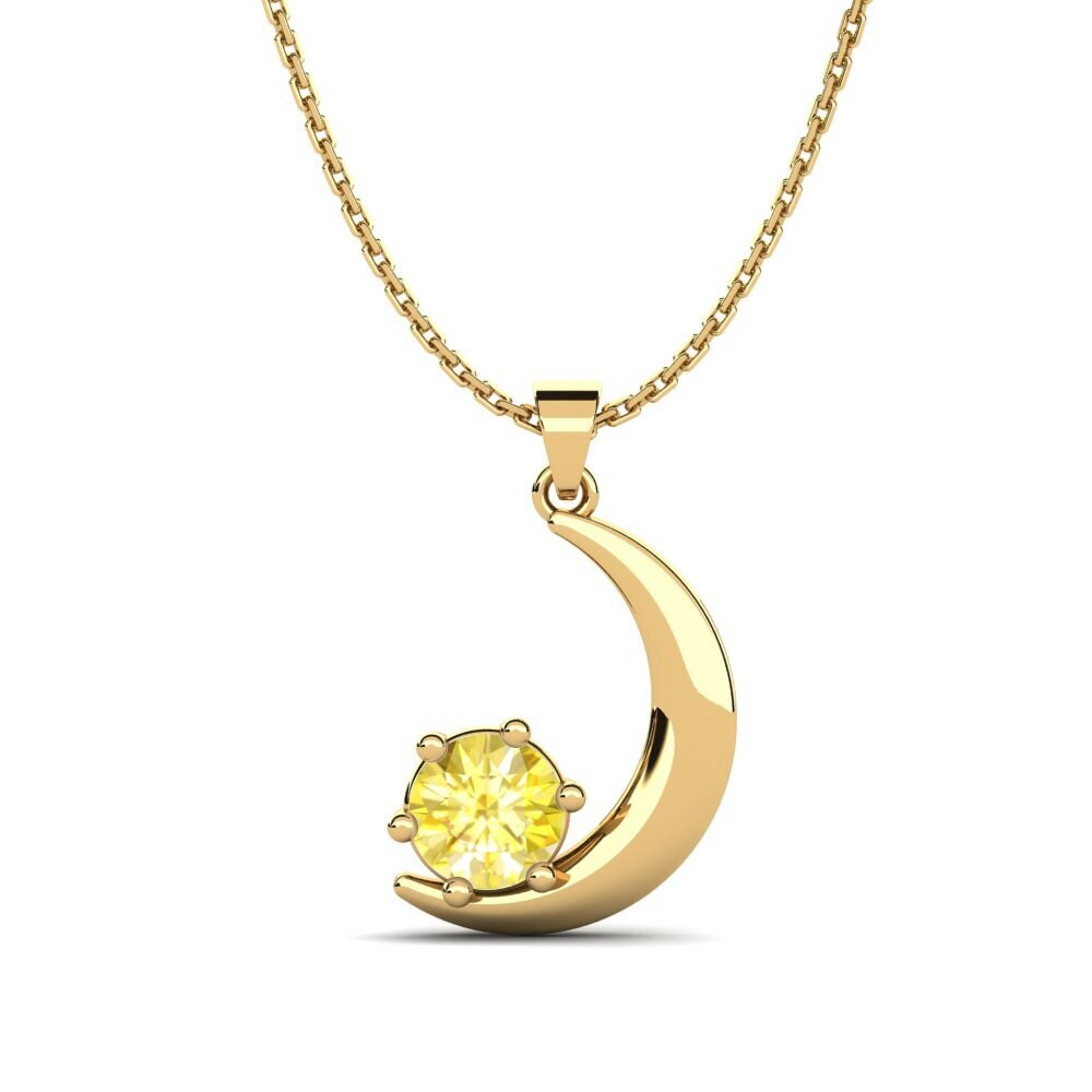 Yellow Sapphire Women's Pendant Anchalie