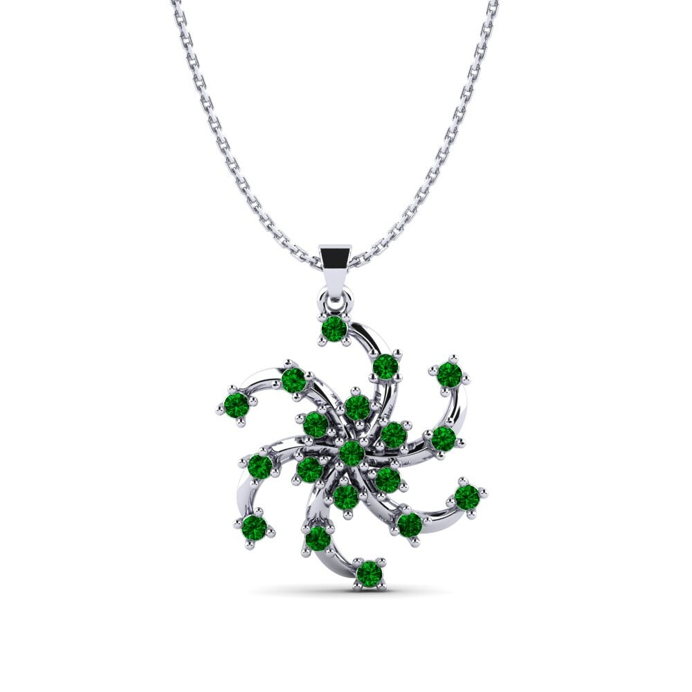 Green Zirconia Women's Pendant Anila
