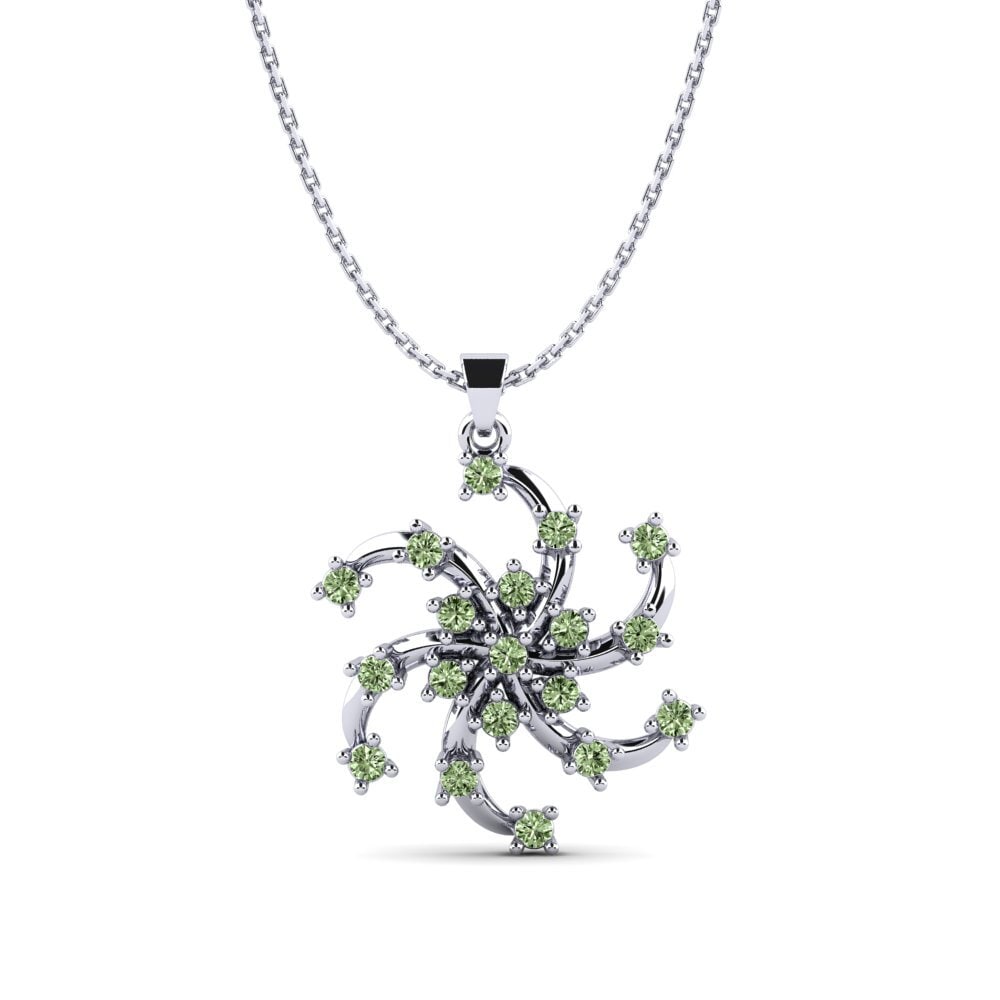 Diamant Vert Pendentif pour femme Anila