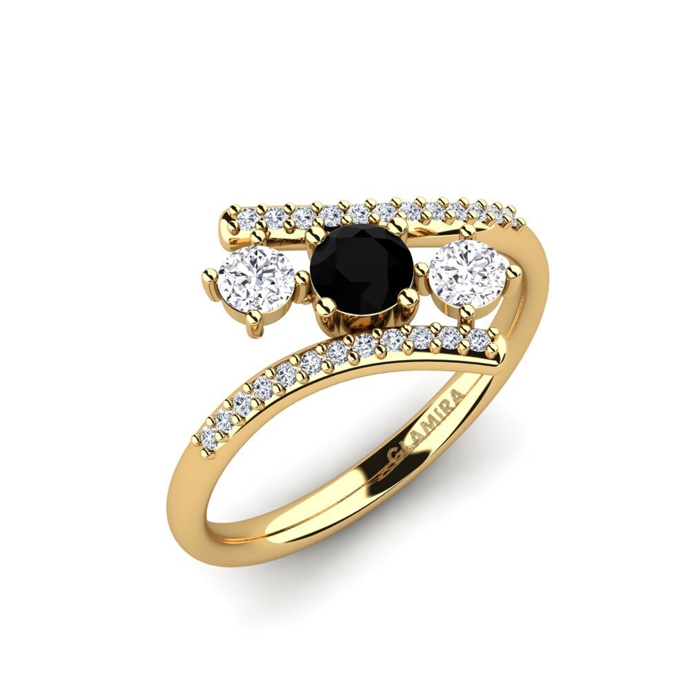 Black Diamond Engagement Ring Anjatonia