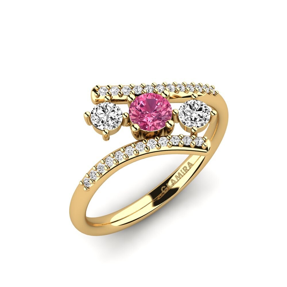 Tourmaline Rose Bague de fiançailles Anjatonia