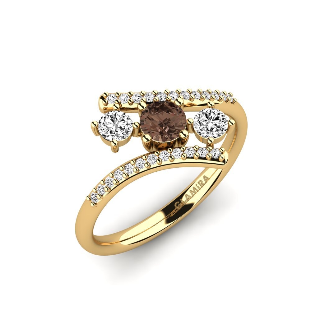 Smoky Quartz Engagement Ring Anjatonia