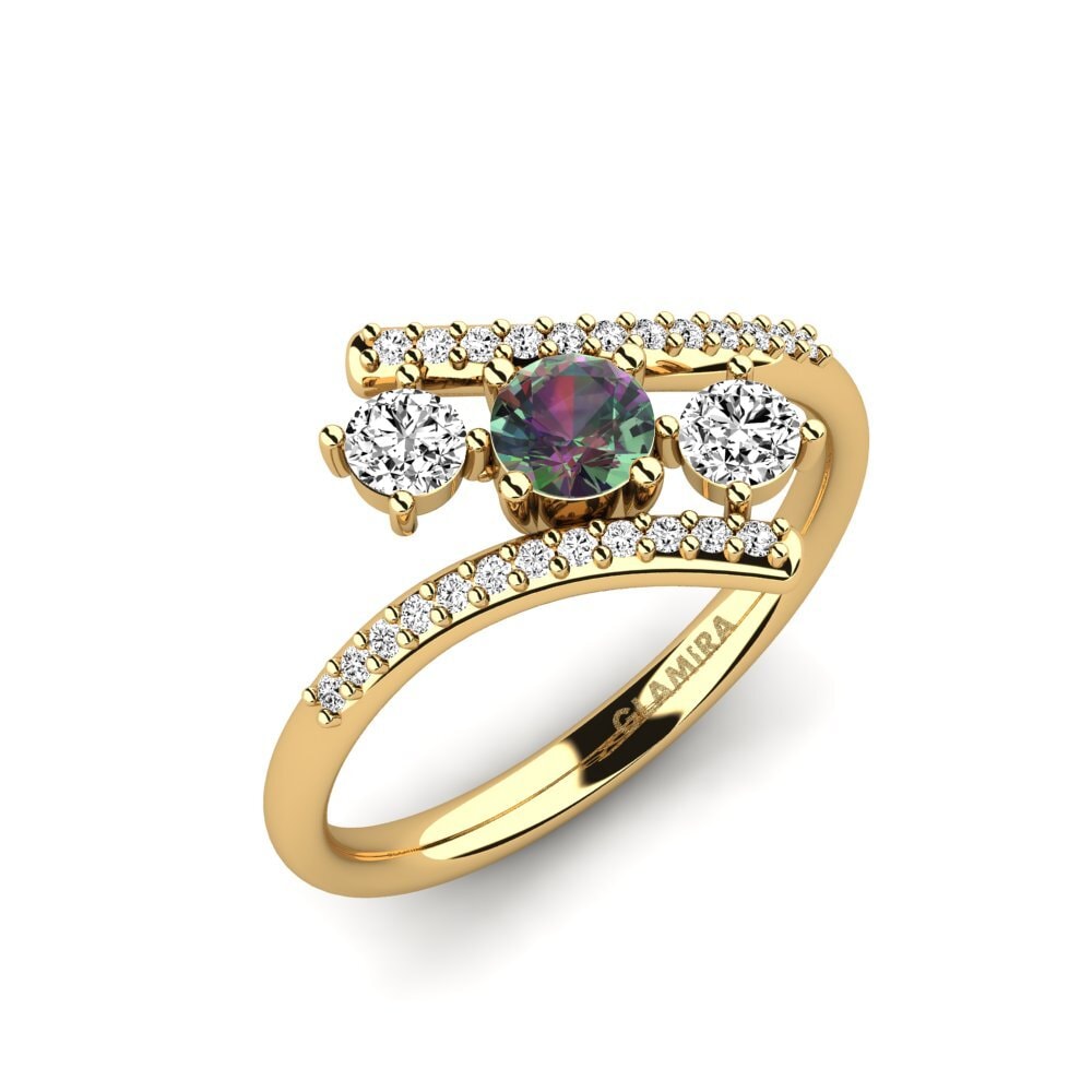 Mystic Topaz Engagement Ring Anjatonia