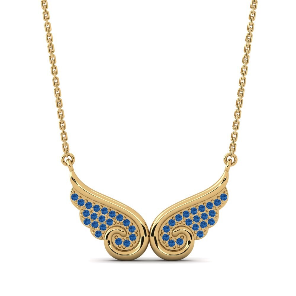 Dark Blue Zirconia Women's Necklace Ashantis