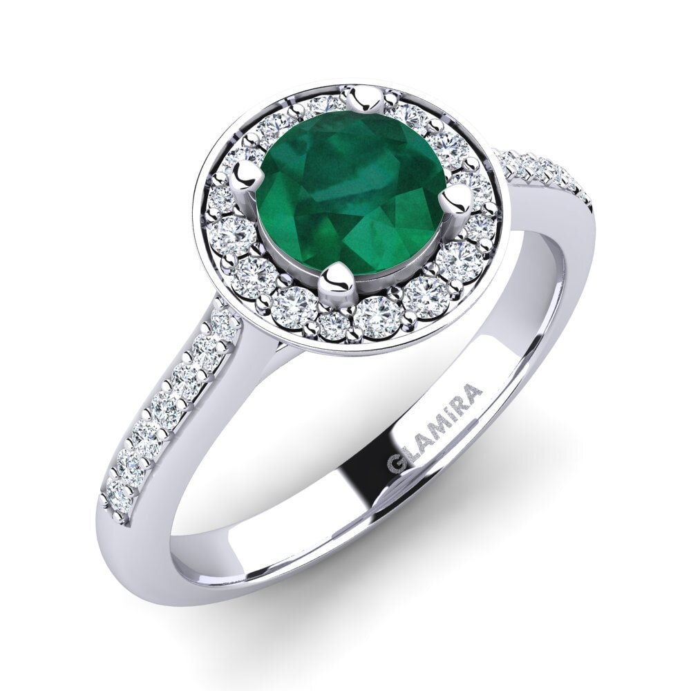 Emerald Engagement Ring Ashley
