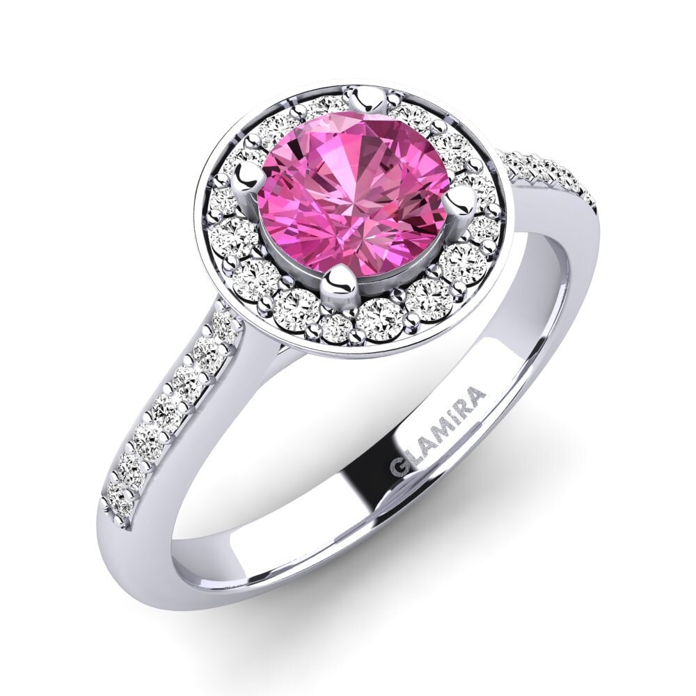 Pink Topaz Engagement Ring Ashley