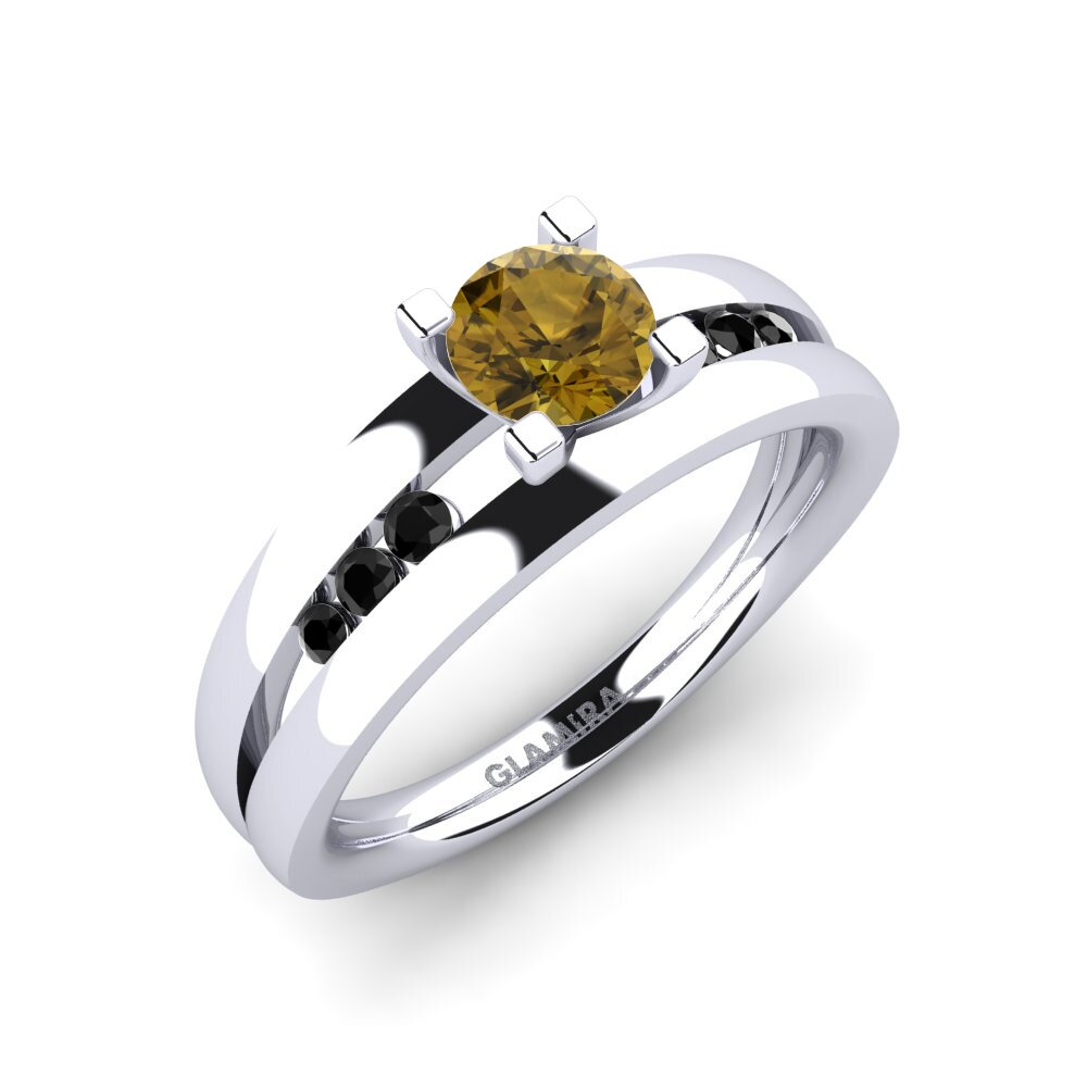Circón Marrón Anillo de compromiso Bayamine
