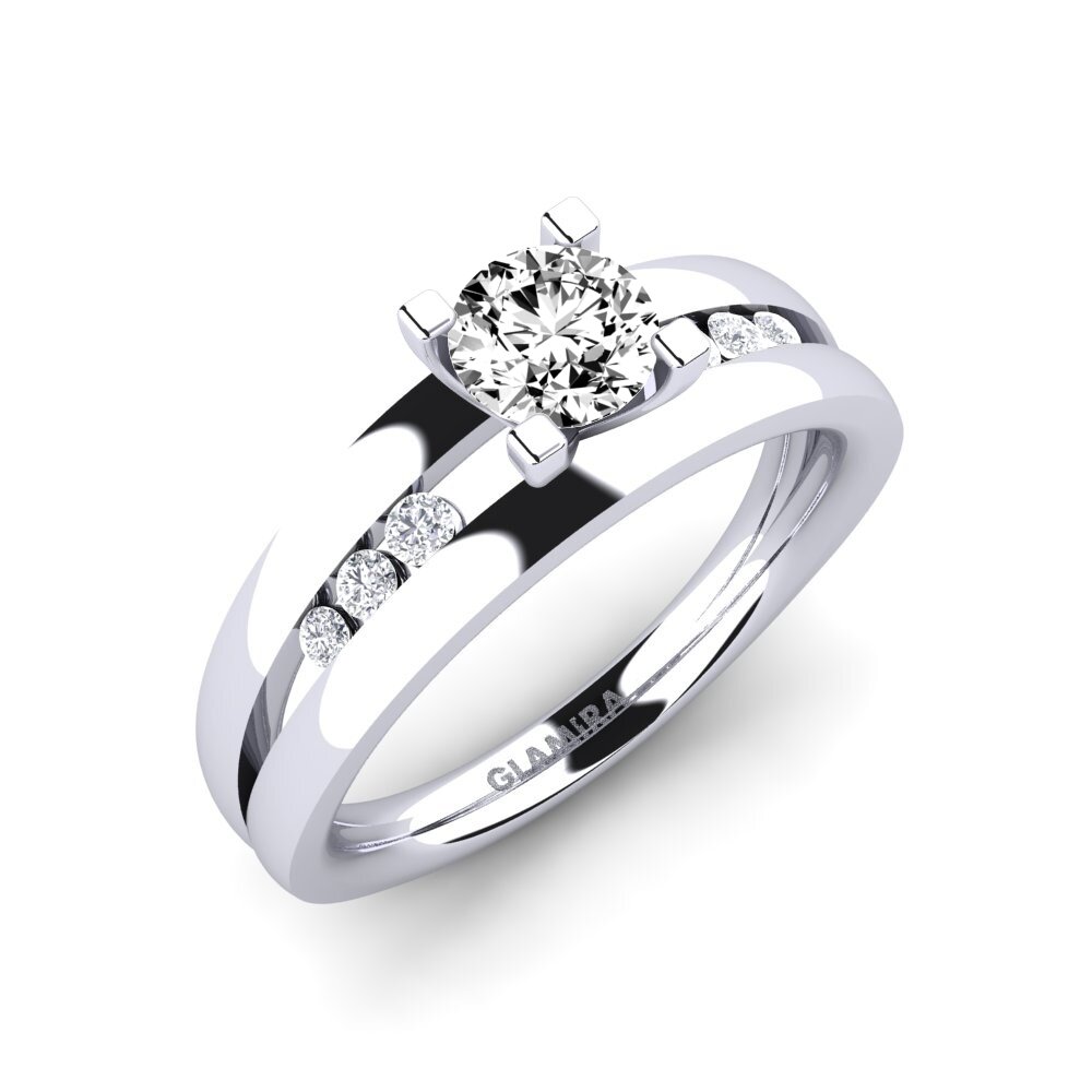 Moissanita Anillo de compromiso Bayamine