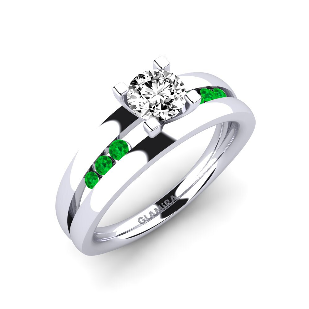 Moissanite Engagement Ring Bayamine
