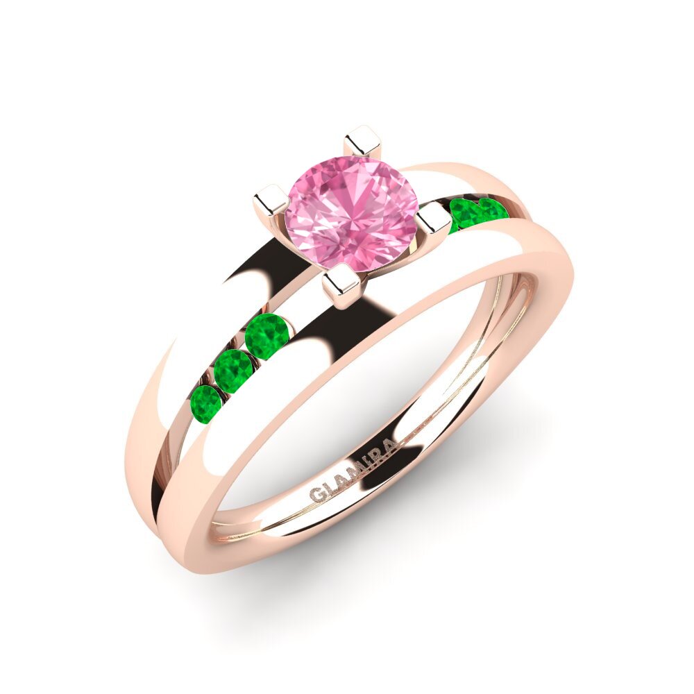 14ct Rose Gold Engagement Ring Bayamine