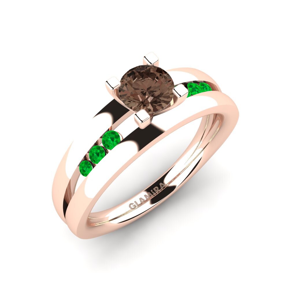14ct Rose Gold Engagement Ring Bayamine