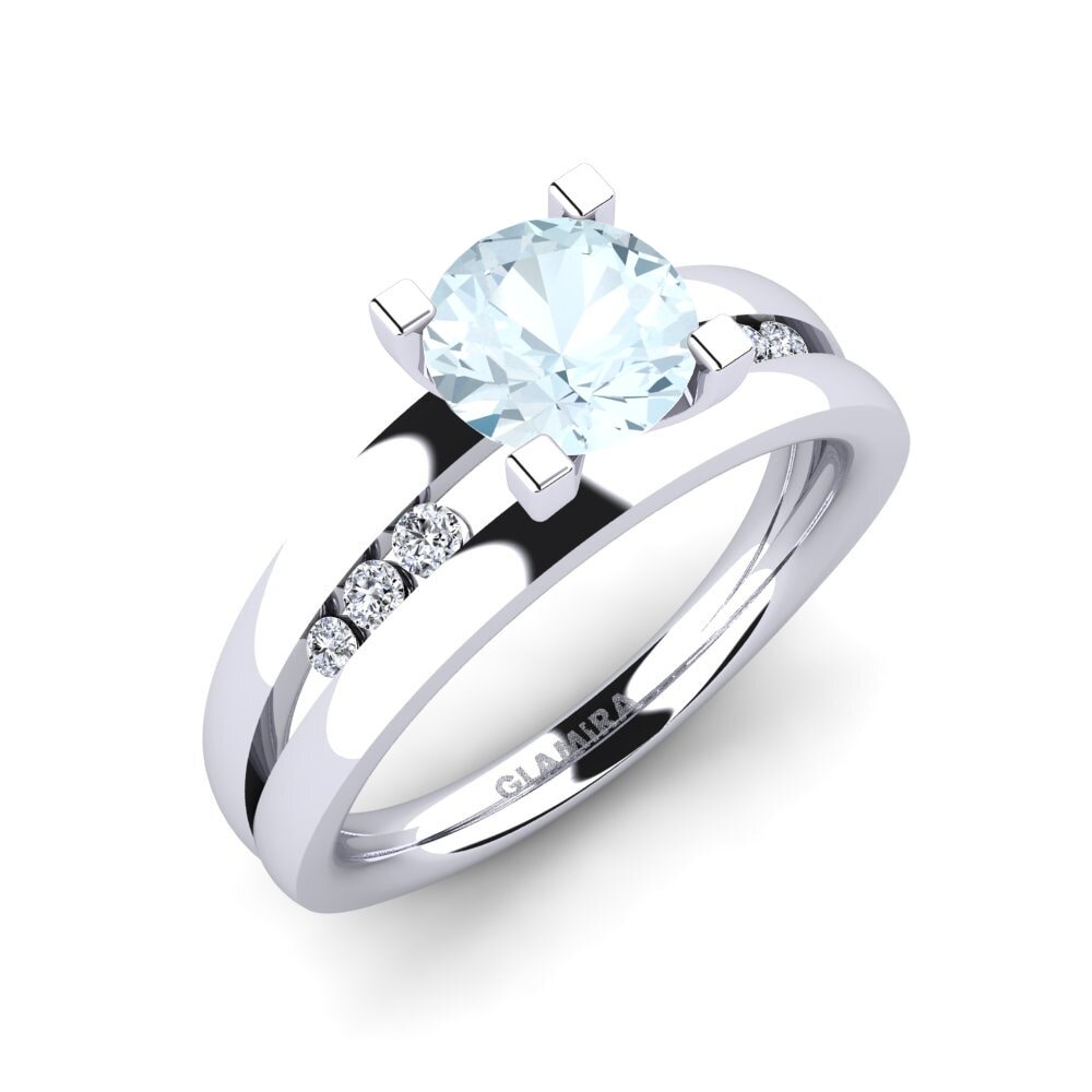 Aquamarine Engagement Ring Bayamine 1.0 crt