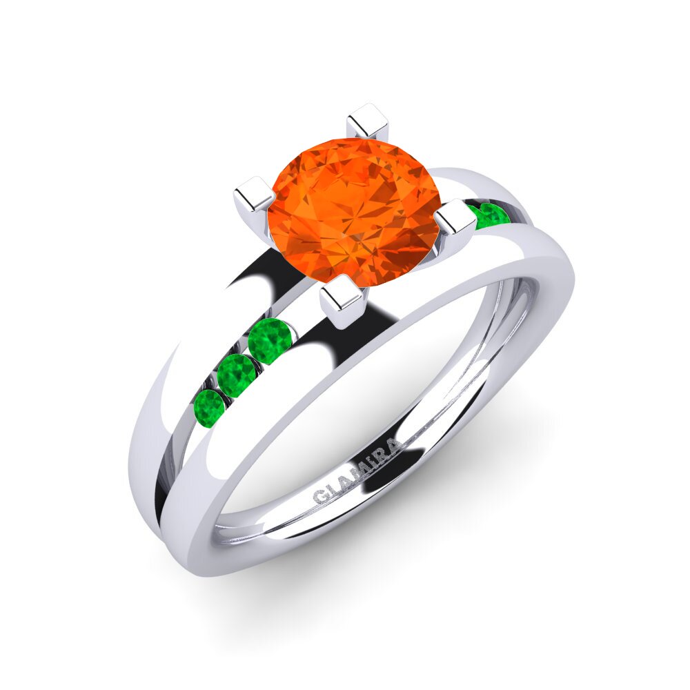 Fire-Opal Engagement Ring Bayamine 1.0 crt