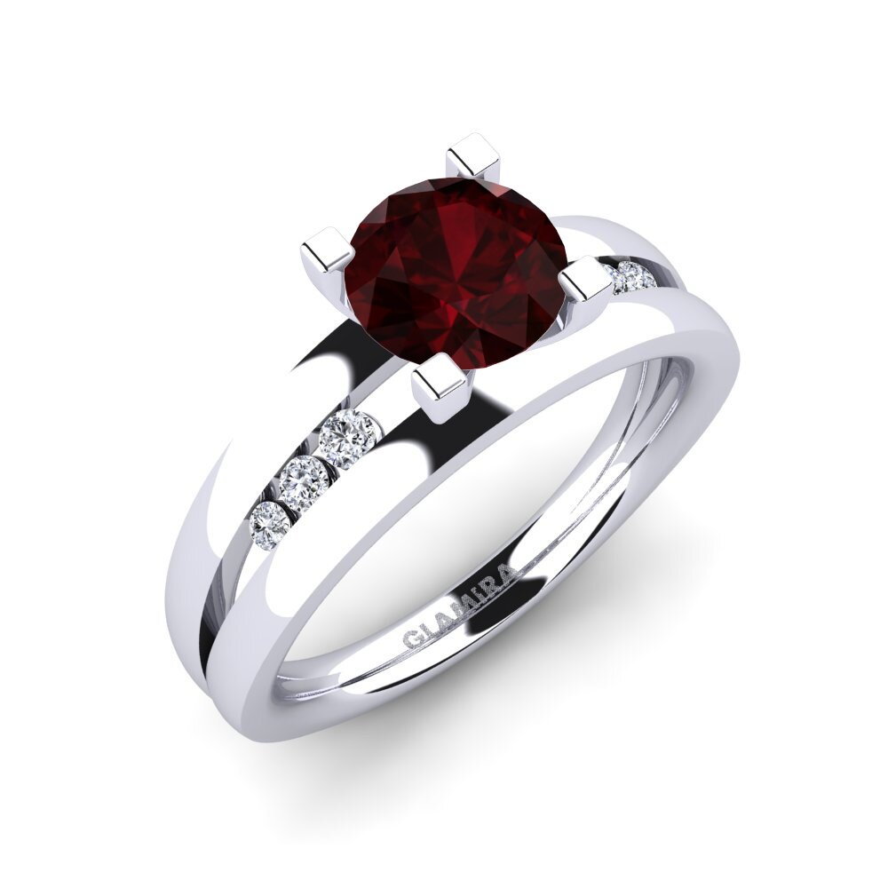 Garnet Engagement Ring Bayamine 1.0 crt