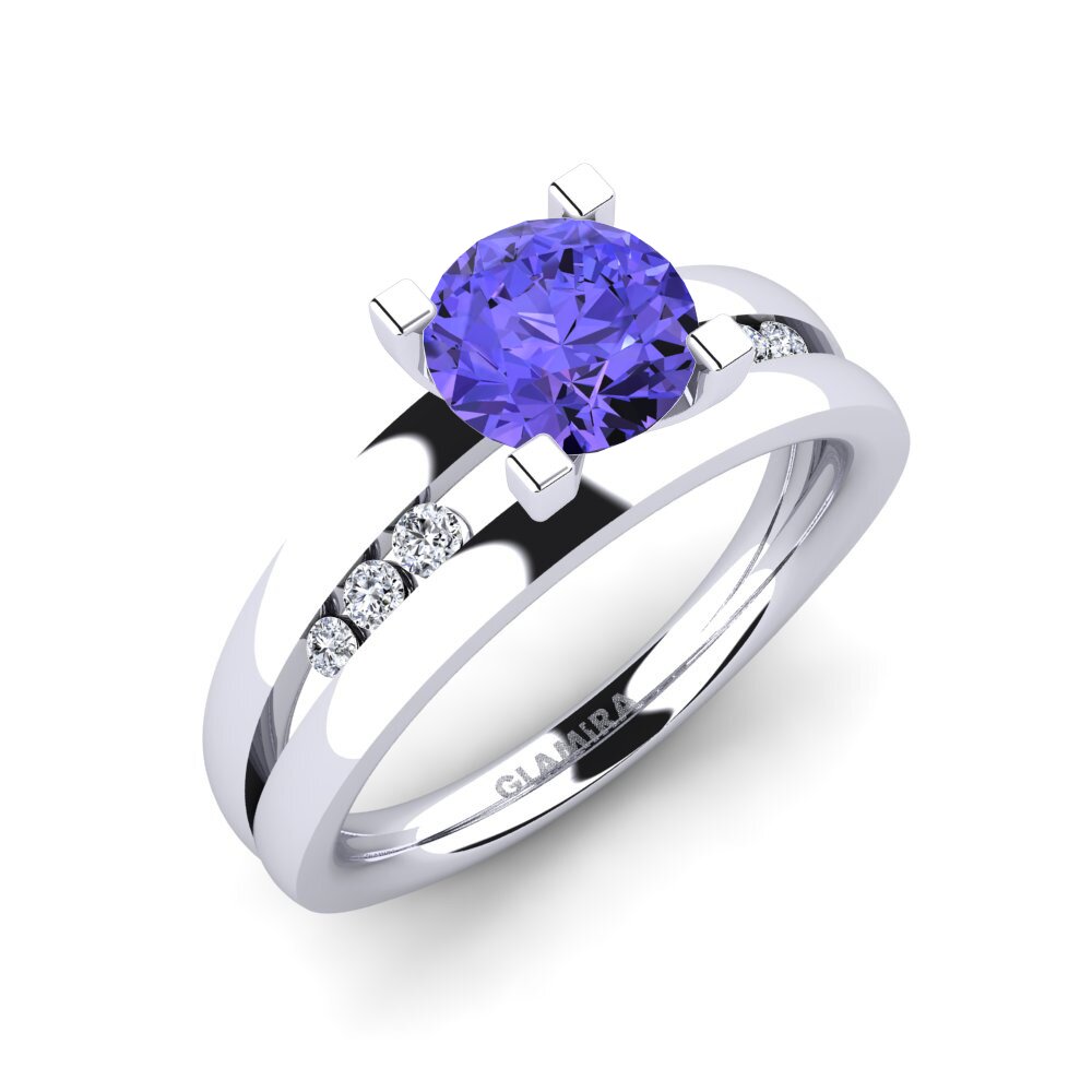 Tanzanite Engagement Ring Bayamine 1.0 crt
