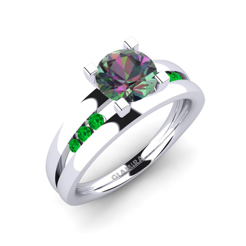 Mistik Topaz Kadın Yüzük Bayamine 1.0 crt