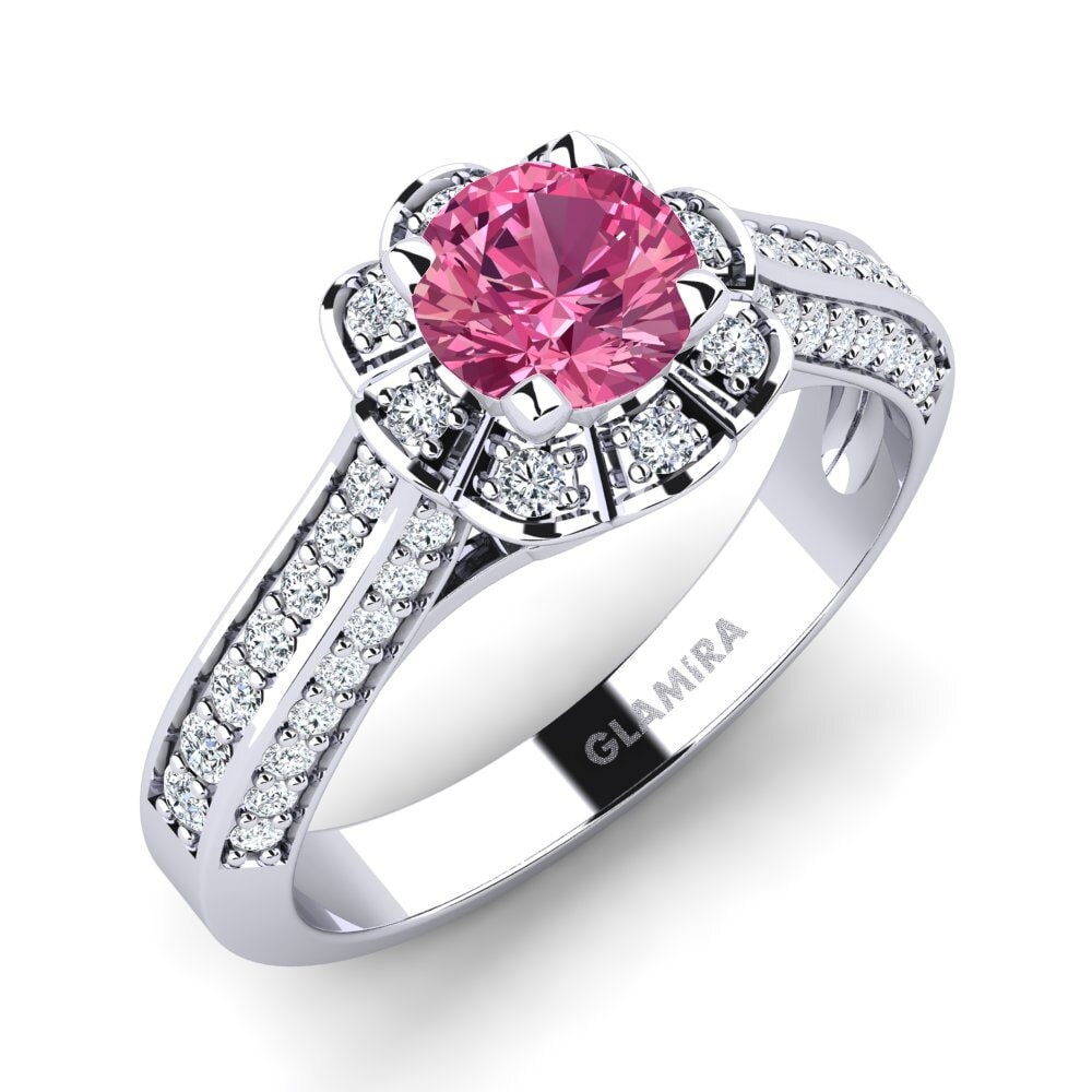 Pink Tourmaline Engagement Ring Bella