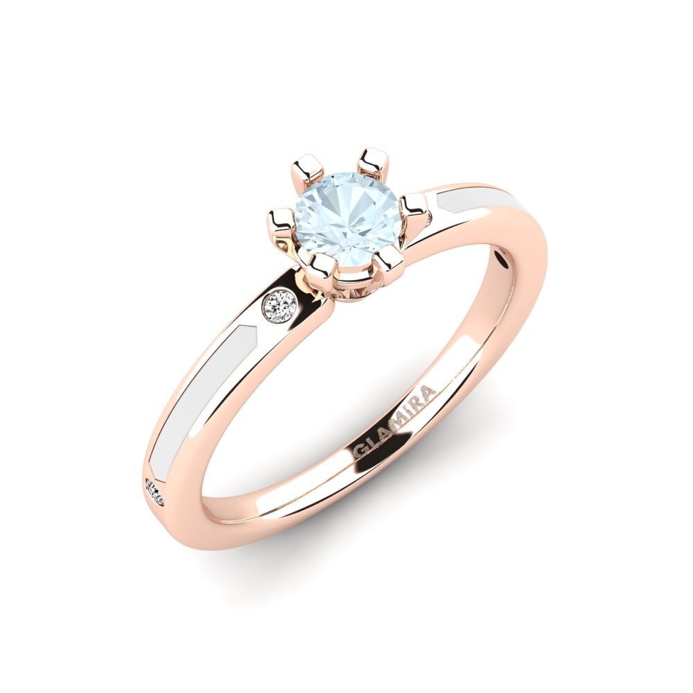Aguamarina Anillo de compromiso Beniamina